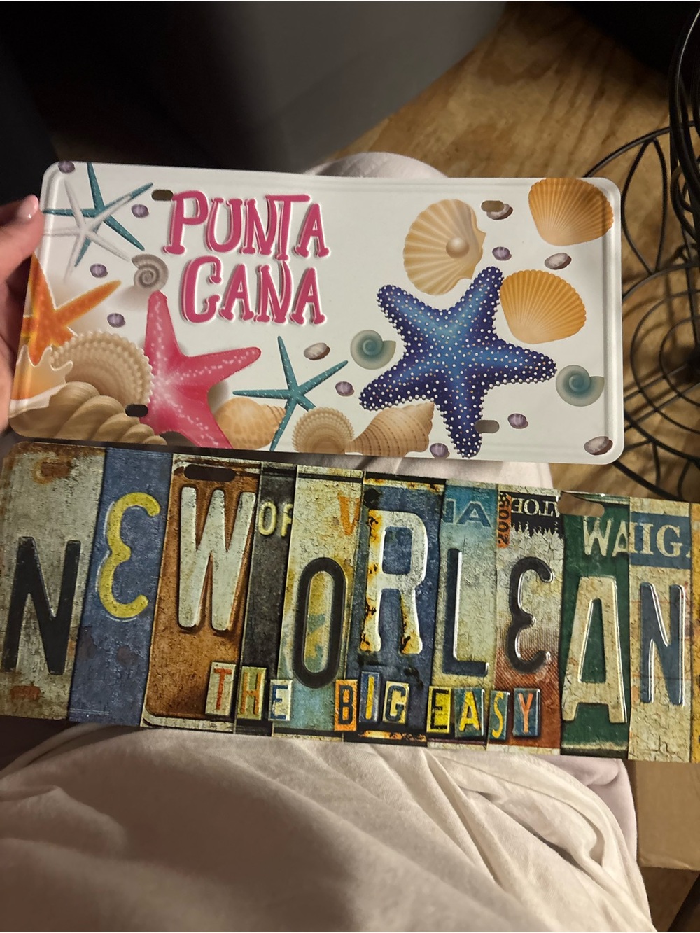 Punta Cana Coastal Starfish & New Orleans Decorative Sign - Unbranded